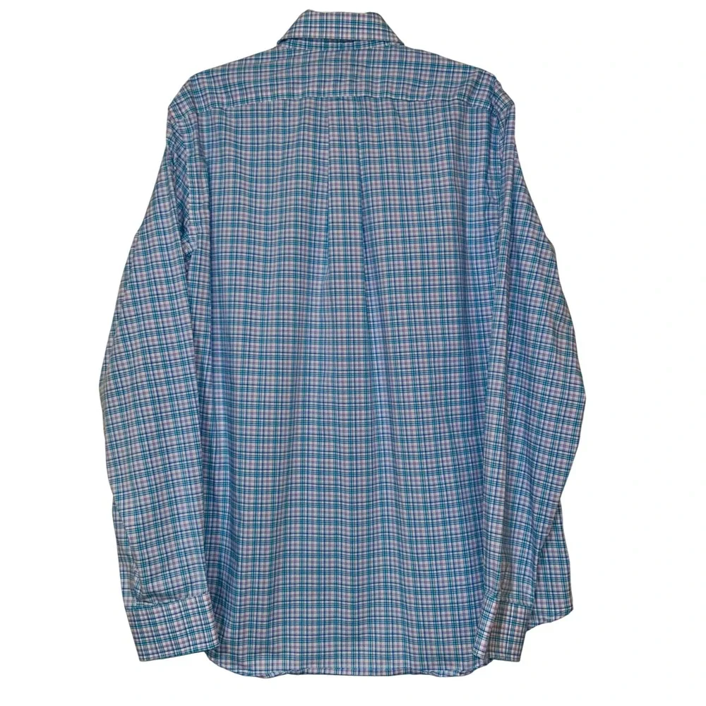 Lauren Ralph Lauren XL Mens Dress Shirt Plaid Stretch Regular Fit‎ 17 36/37